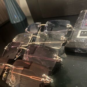 4 pack of square stylish glasses